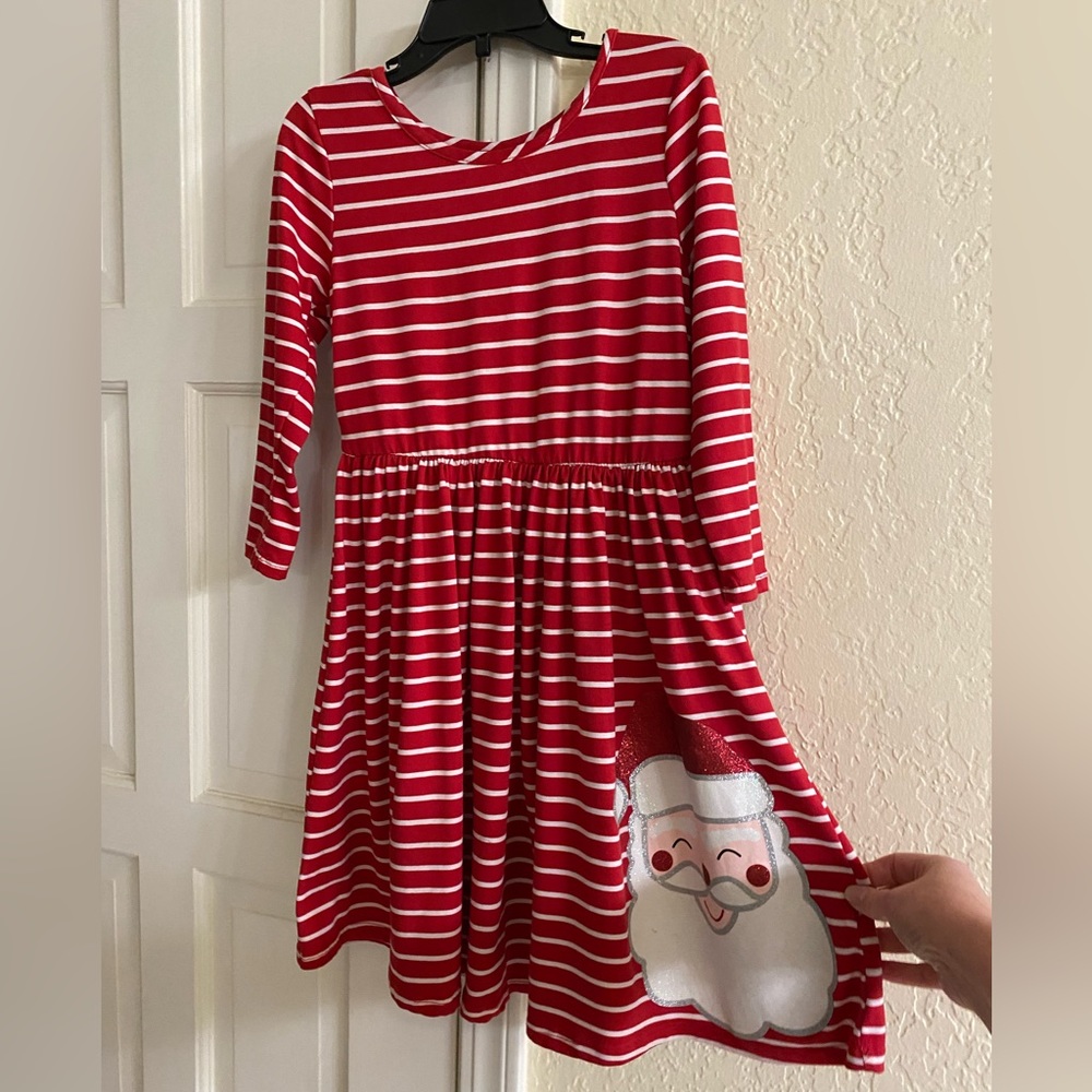 Candy Cain Stripe Santa Dress size 6x